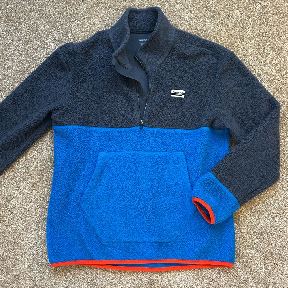 Saucony Blue Fleece Quarter Zip